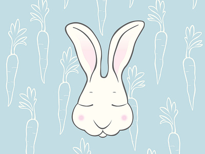 Carrot Dreams bunny cartoon cartoon character character graphic design illustration illustration art illustrator ilustracion ilustración rabbit vector vector artwork wallpaper