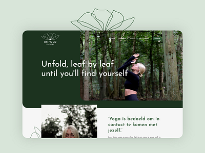 Unfold Your Yoga website nature webdesign website yoga yoga studio
