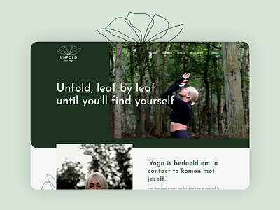 Unfold Your Yoga website