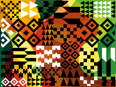 Ferragosto Festival patterns abstract african blackandwhite ghana illustration kente pattern