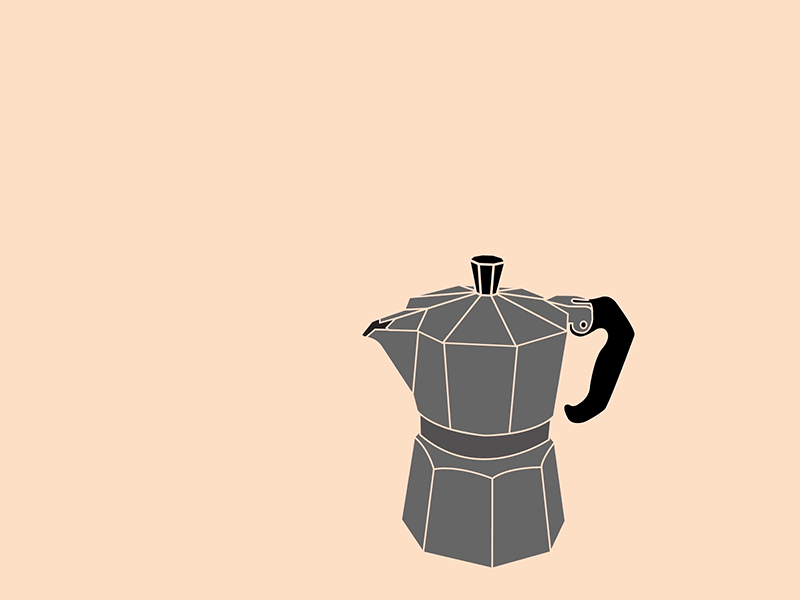 Hello Dribbble - Wake up! animation coffee design illustration motion animation