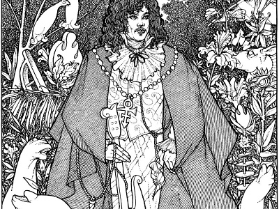 The artist formerly known as Prince, for Feral House Press crosshatching illustration