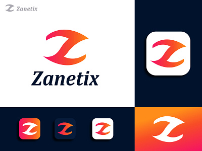 Modern Z letter logo design (Zanetix logo) alphabet logo app icon app logo app ui brand identity design branding business logo graphic design logo logo logo design logo mark minimal minimalist logo modern logo z letter