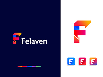 Felaven modern logo applogo branding business logo color colorful logo f letter f logo felaven identity lettermark logomark modernbrand modernlogo sagroahmed96 smart logo startup symbol typeface unused