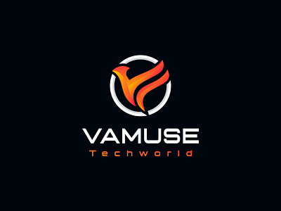 'Vamuse' modern logo brand identity design branding business logo colorful graphic design graphic design graphic design logo logo logo design minimal modern logo new logo vamuse