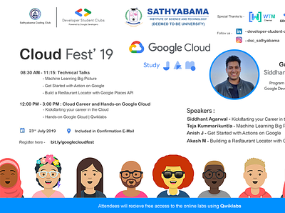 Cloud Fest 2019 banner banner design design poster