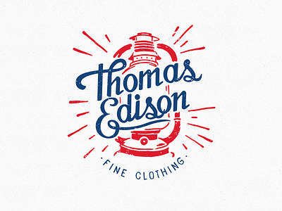 Thomas Edison hand lettering lettering logo