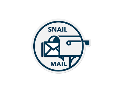 Snail Mail email illustration sticker letter logo mail mailbox oldschool