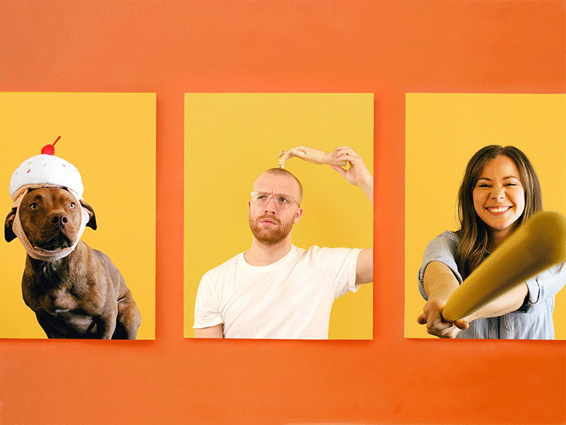 Universe portraits professional corporate portrait blue yellow orange photo photography