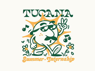 Tucana Summer Internship 2d brand branding character illustration lettering linework logo typography vector