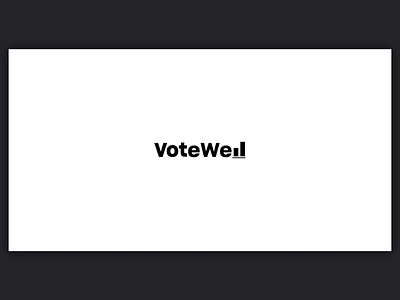 VoteWell animation logo motion product design ui ux video web