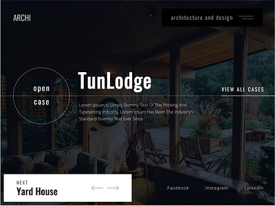 Architect and Design Landing Page branding design icon logo minimal typography ui ux web website