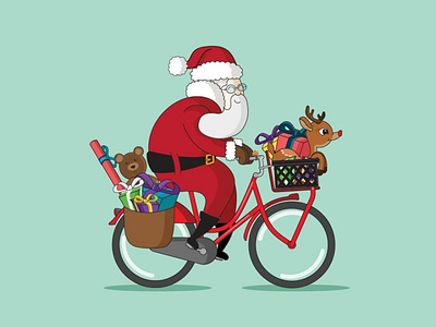 Hear them bike bells jingling bike christmas hike one santa