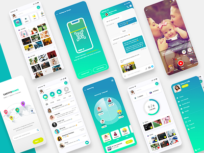 Sharing Files and Chat Mobile App Ui Kit