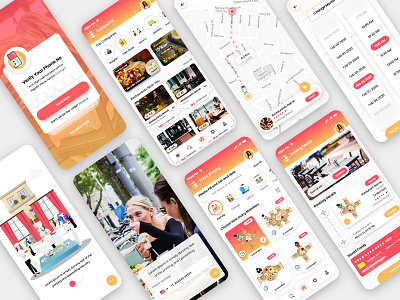 Find Restaurant and Reserve Table Mobile App UI Kit