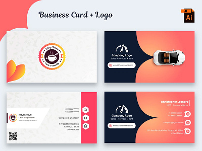 Food and Travel Business Card Design