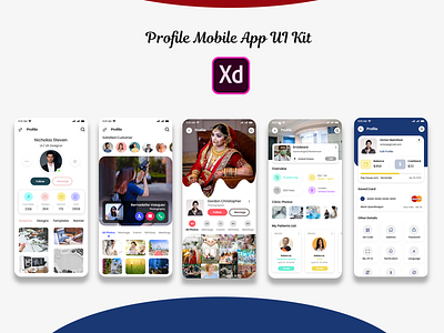 Profile Mobile App UI Kit