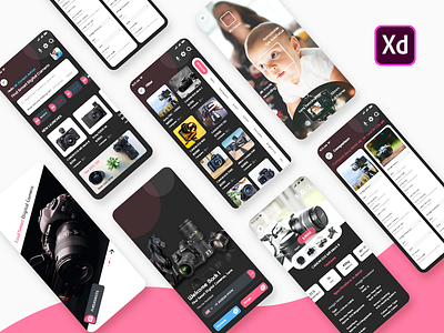 Find Digital Cameras Mobile App UI Kit