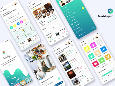 Nearby Shops and Services mobile app UI Kit