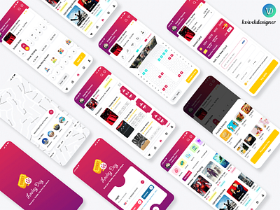 Tickets Booking System Mobile App UI Kit