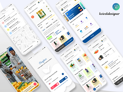 Online Grocery Shop Mobile App UI Kit