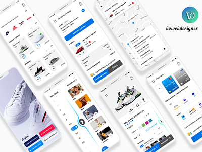 Footwear Online Shopping Mobile App UI Kit shoes