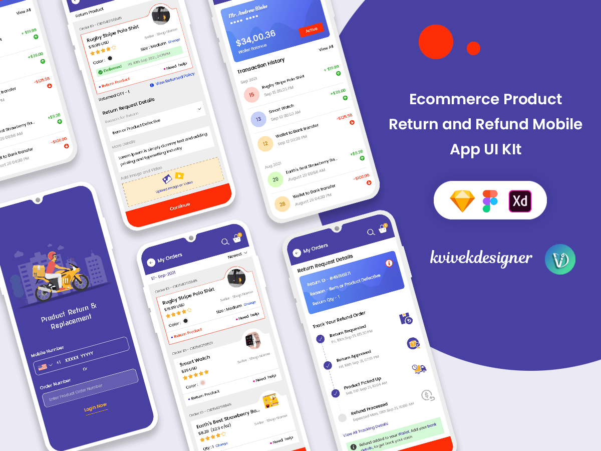 ecommerce-product-return-and-refund-mobile-app-ui-kit-by-vivek-k-on