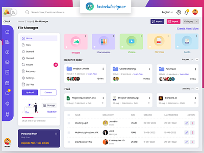 Admin Dashboard File Manager Page Web UI Template admin calendar dashboard event file manager monthcalendar schedule ui uikit web website