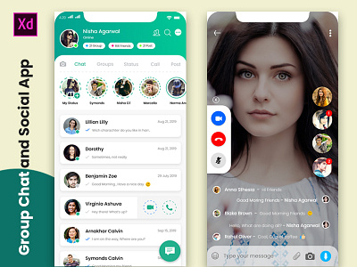Group Chat and Social App