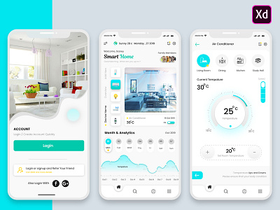 Smart Home Controller Mobile App best smart home app ui concept smart controller app smart home app ui concept smart home controller mobile app smart home mobile ui kit