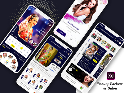 Womens Beauty Parlour or Salon Mobile App Design womens beauty parlours womens beauty parlours ios app womens salon android app womens salon app womens salon ios app