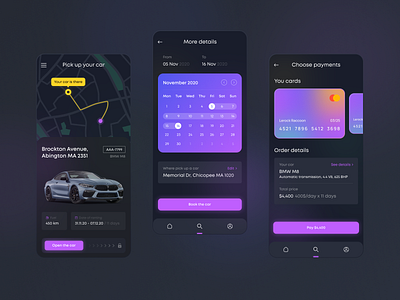 Car renting app