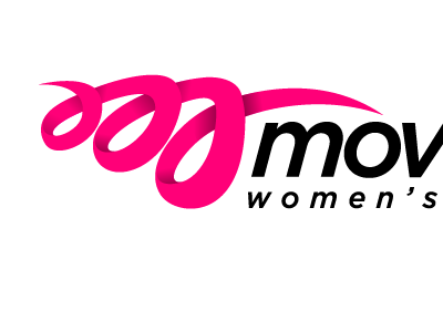 movement women's activewear logo design logo
