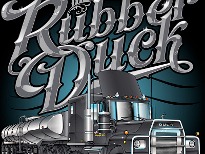 Rubber Duck bigrigtees illustration t shirt typography
