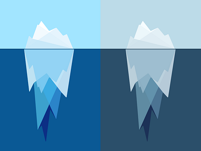 ICEBERG! blue iceberg