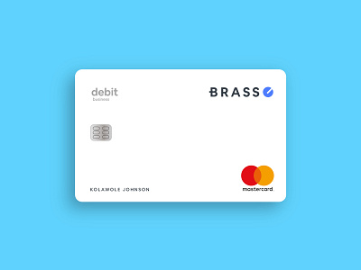 Brass Debit Card Concept