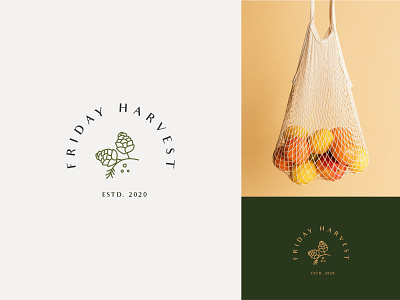 Friday Harvest branding design logo minimal