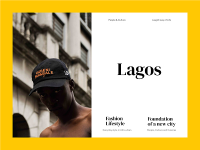Lagos design editorial graphic design layout poster