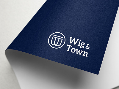Wig and Town branding law legal logo