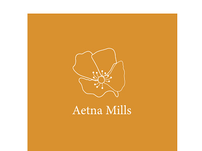 Aetna Logo 2x 100 floral floral design floral logo floral logos flower illustration flower logo poppies poppy