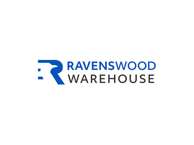Ravenswood Warehouse 2x 100 animal logo bird logo industrial r logo storage warehouse