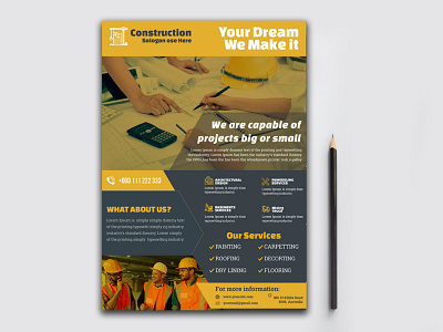 Corporate Constraction Flyer, Flyer Design