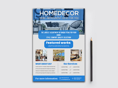 Home Decor Flyer,Flyer Design,Corporate Business Flyer a5 flyer branding business flyer business leaflet template corporate corporate flyer corporate flyer sample design designer flyer flyer design ideas flyer designer flyers design flyers templates home decoration home flyer illustration leaflet design templates real estate flyer