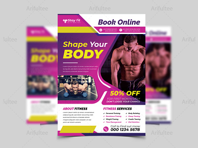 Fitness Gym Flyer Designs Themes Templates And Downloadable Graphic Elements On Dribbble