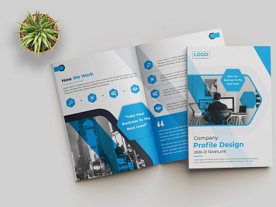 Corporate Brochure Design Or Company Profile Design. leaflet