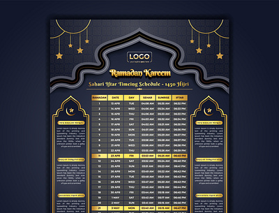 Ramadan Kareem, Ramadan Calendar ramzan flyer