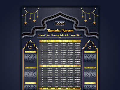 Ramadan Kareem, Ramadan Calendar