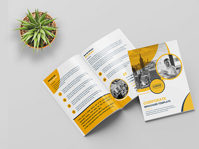 Corporate Brochure Design Or Company Profile Design. abstract branding brochure business flyer business leaflet template corporate flyer real estate flyer