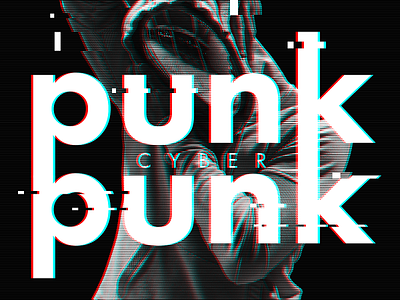 Glitch Poster cyberpunk glitch graphic design photoshoot photoshop texture tutorial type