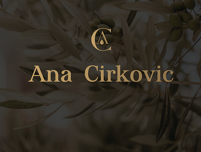 Ana Cirkovic logo adobe illustrator branding graphic design logo logodesign logodesigner logotype minimalist minimalist logo monogram monogram letter mark olive oil vector